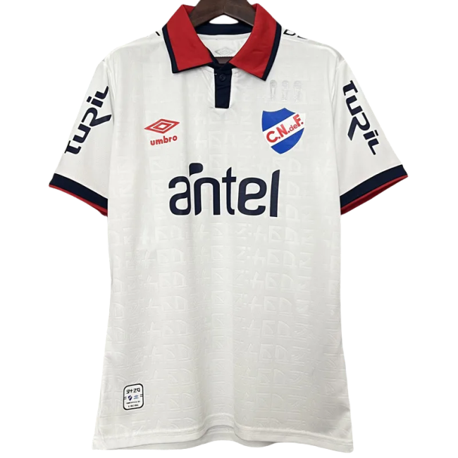 24-25 Club Nacional White Fans Soccer Jersey