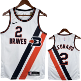 2019-20 Clippers LEONARD #2 White City Edition Top Quality Hot Pressing NBA Jersey
