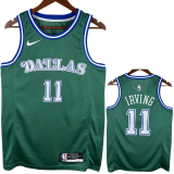 Dallas Mavericks IRVING #11 Green Retro Top Quality Hot Pressing NBA Jersey