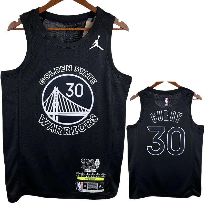 WARRIORS CURRY #30 Black Glory Edition Top Quality Hot Pressing NBA Jersey