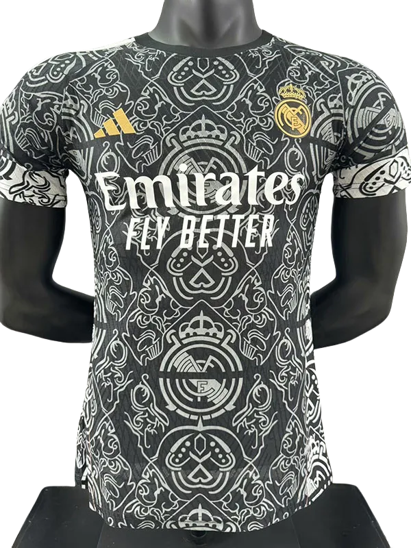 23-24 Real Madrid Black Special Edition Player Version Soccer Jersey