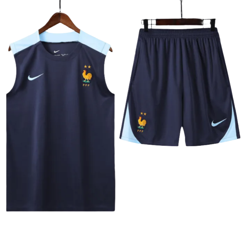 24-25 France Royal Blue Tank top and shorts suit