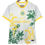 2024 INT White Yellow Special Edition Fans Soccer Jersey