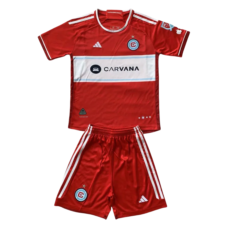 24-25 Chicago Fire Home Kids Soccer Jersey