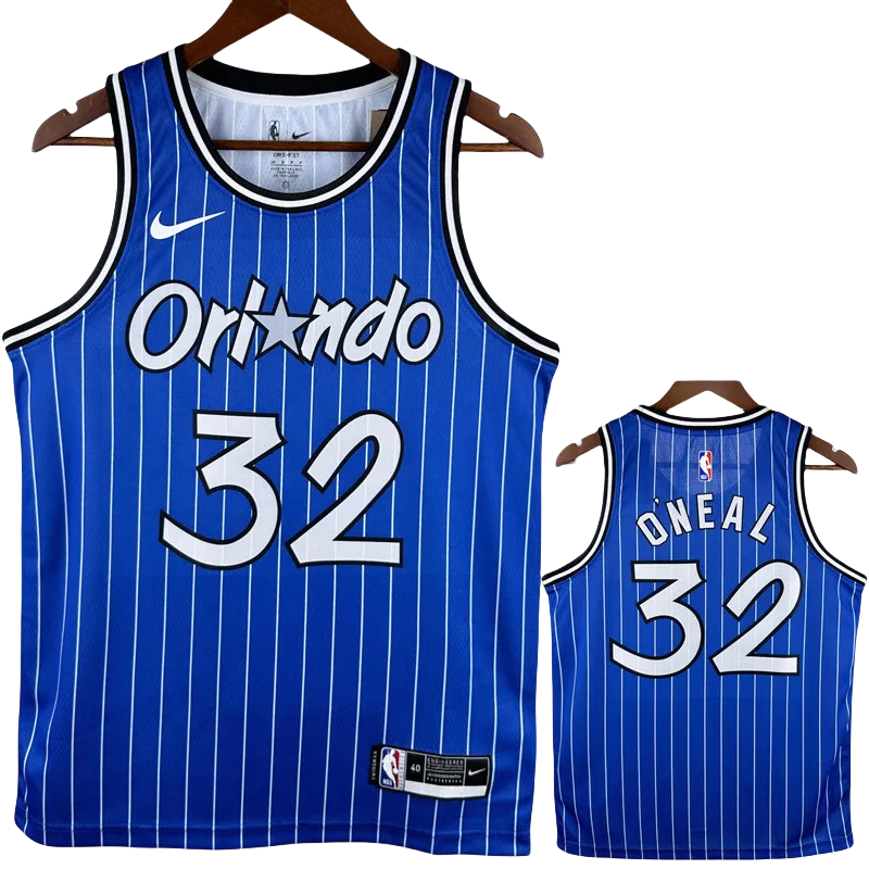 2018-2019 Magic O'NEAL #32 Blue Retro Top Quality Hot Pressing NBA Jersey