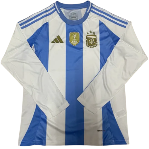 24-25 Argentina Home Long Sleeve Soccer Jersey