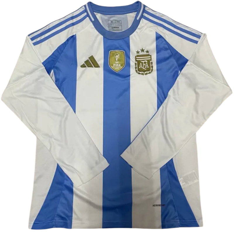 24-25 Argentina Home Long Sleeve Soccer Jersey