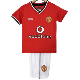2000-2002 Man Utd Home Kids Retro Soccer Jersey