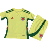 24-25 Wales Away Kids Soccer Jersey