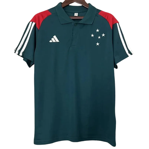 24-25 Cruzeiro Green Polo Short Sleeve