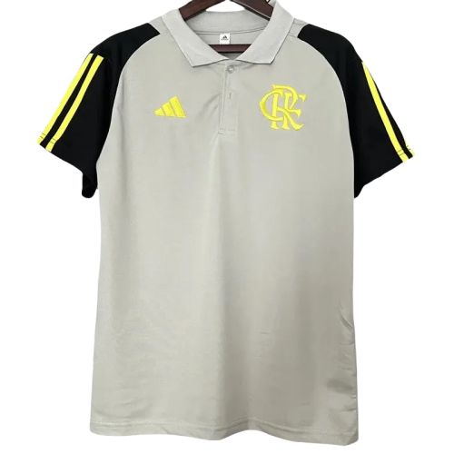 24-25 Flamengo Gray Polo Short Sleeve