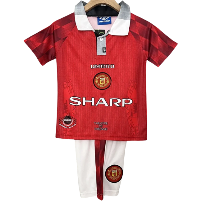 1996-1997 Man Utd Home Kids Retro Soccer Jersey