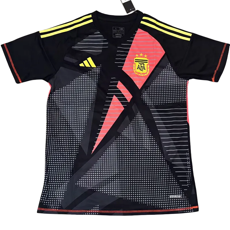 24-25 Argentina Black Grey GoalKeeper Fans Soccer Jersey