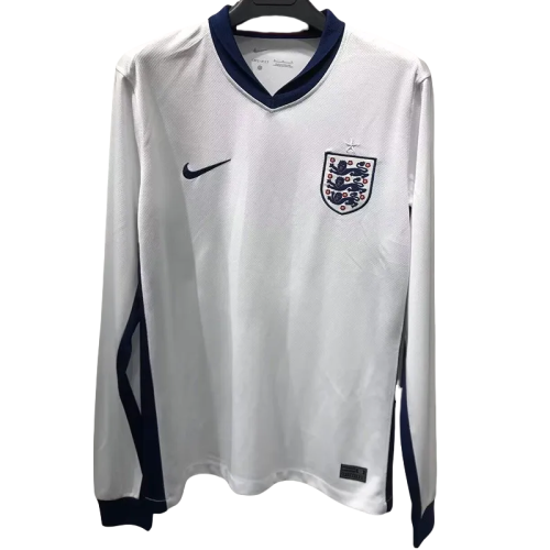 24-25 England Home Long Sleeve Soccer Jersey
