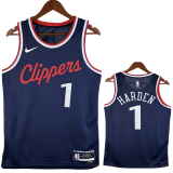 24-25 Clippers HARDEN #1 Navy Blue Away Top Quality Hot Pressing NBA Jersey
