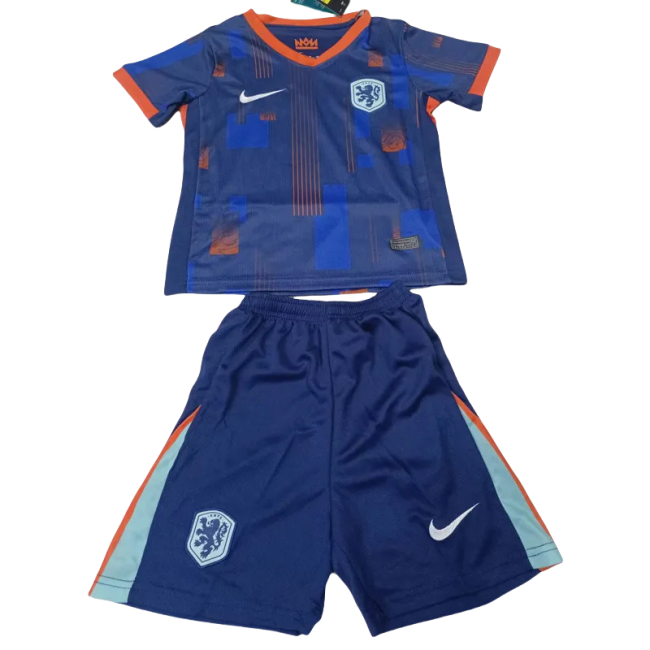 24-25 Netherlands Away Kids Soccer Jersey