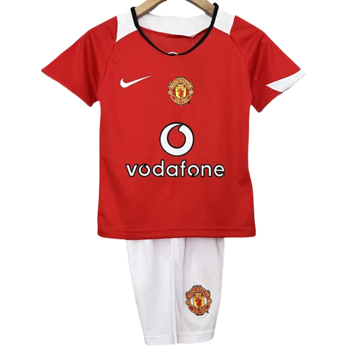 2004-2006 Man Utd Home Kids Retro Soccer Jersey