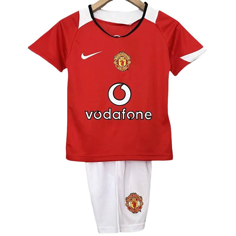 2004-2006 Man Utd Home Kids Retro Soccer Jersey