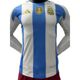 24-25 Argentina Home Long Sleeve Player Version Soccer Jersey