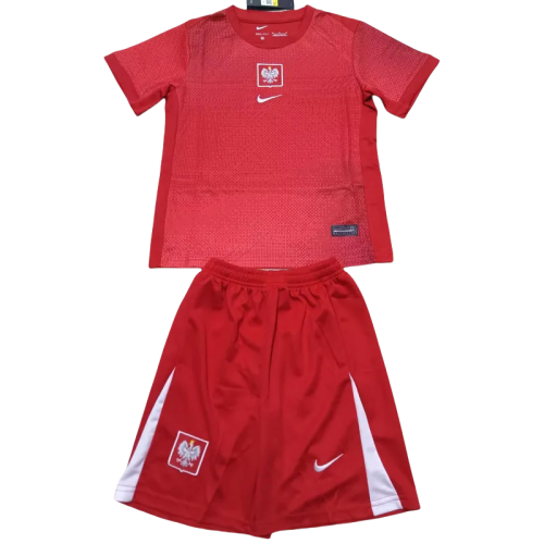 24-25 Poland Away Kids Soccer Jersey