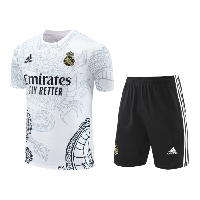 24-25  Real Madrid White Training Short Suit
