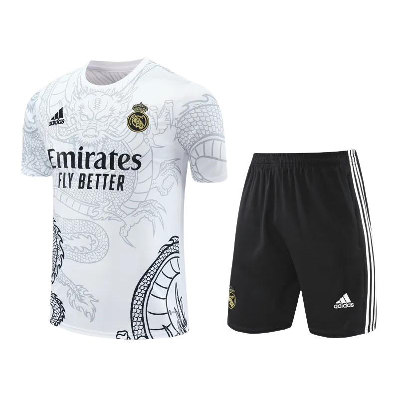 24-25  Real Madrid White Training Short Suit