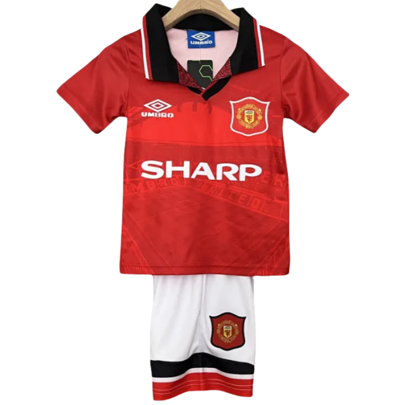 1994-1996 Man Utd Home Kids Retro Soccer Jersey