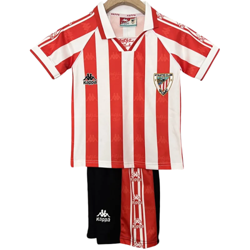 1995-1997 Bilbao Home Kids Retro Soccer Jersey
