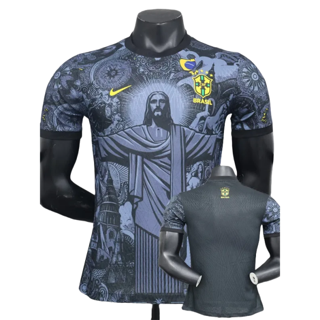 24-25 Brazil Black Special Edition Player Version Soccer Jersey