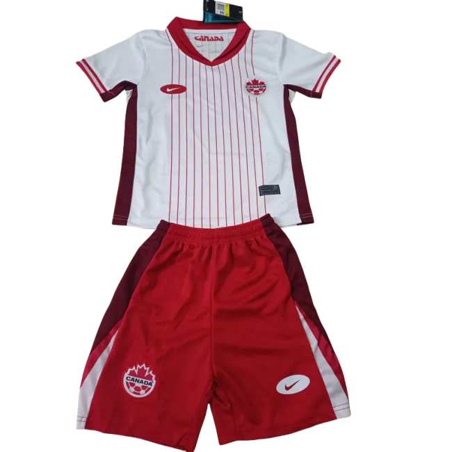 24-25 Canada Away Kids Soccer Jersey