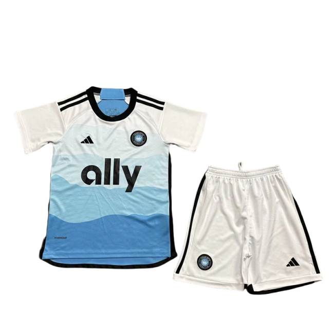 24-25 CHarlotte FC Home Kids Soccer Jersey