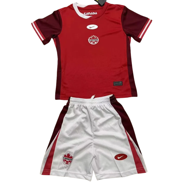 24-25 Canada Home Kids Soccer Jersey