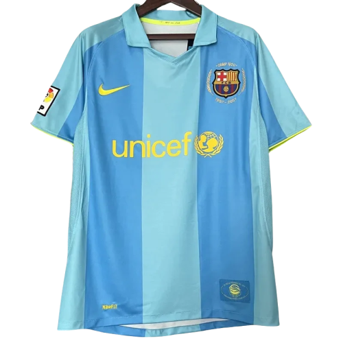 2007-2008 Mens Barcelona Away Retro Soccer Jersey