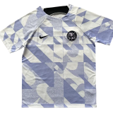 23-24 Club America Blue White Training shirts