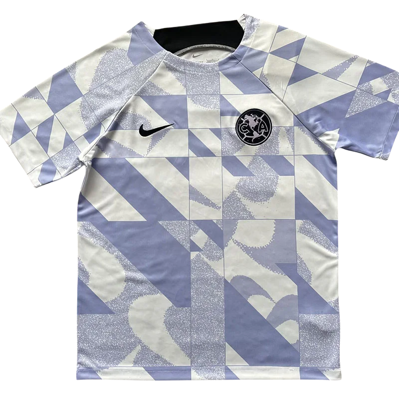 23-24 Club America Blue White Training shirts