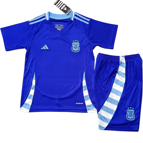 24-25 Argentina Away Kids Soccer Jersey