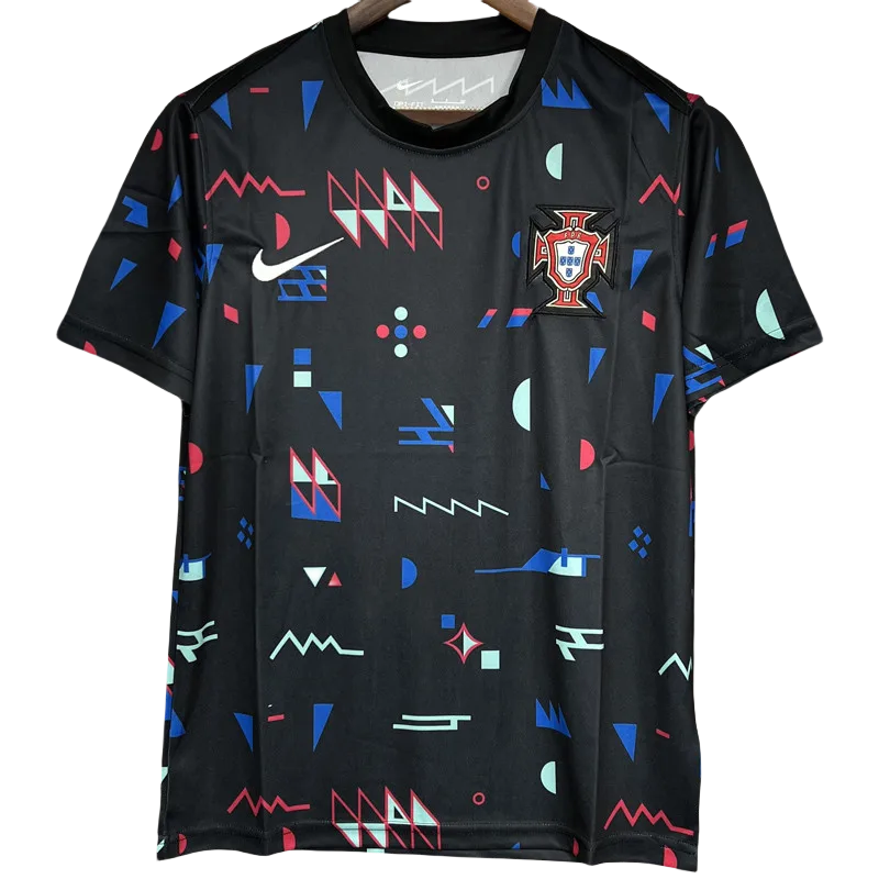 24-25 Portugal Black Training Shirts