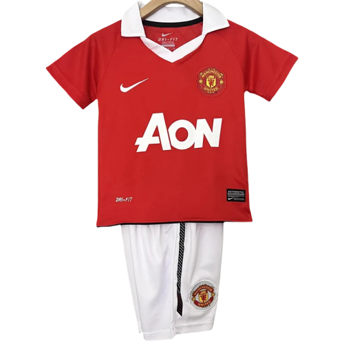 2010-2011 Man Utd Home Kids Retro Soccer Jersey