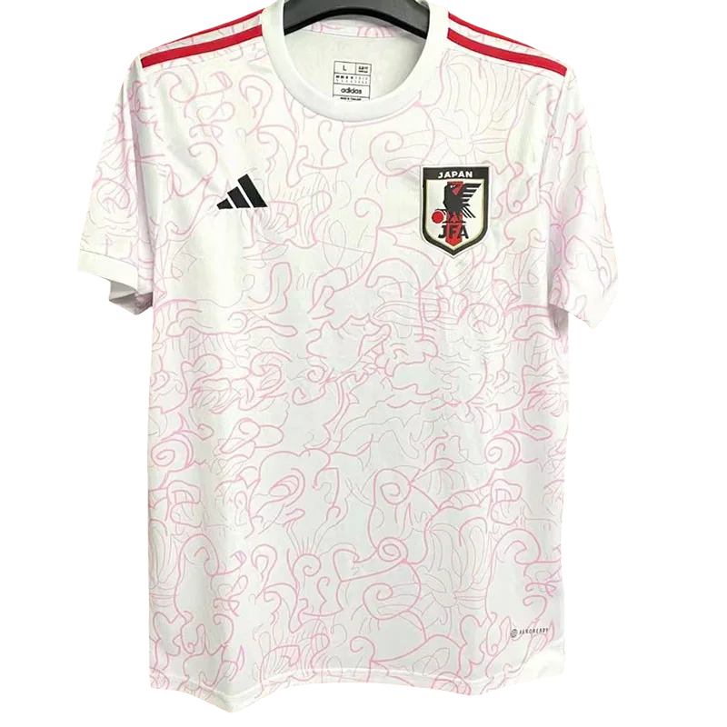 23-24 Japan White Pink Special Edition Fans Soccer Jersey (白勇者)
