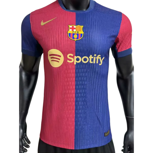 24-25Mens Barcelona  Home Player Version Soccer Jersey