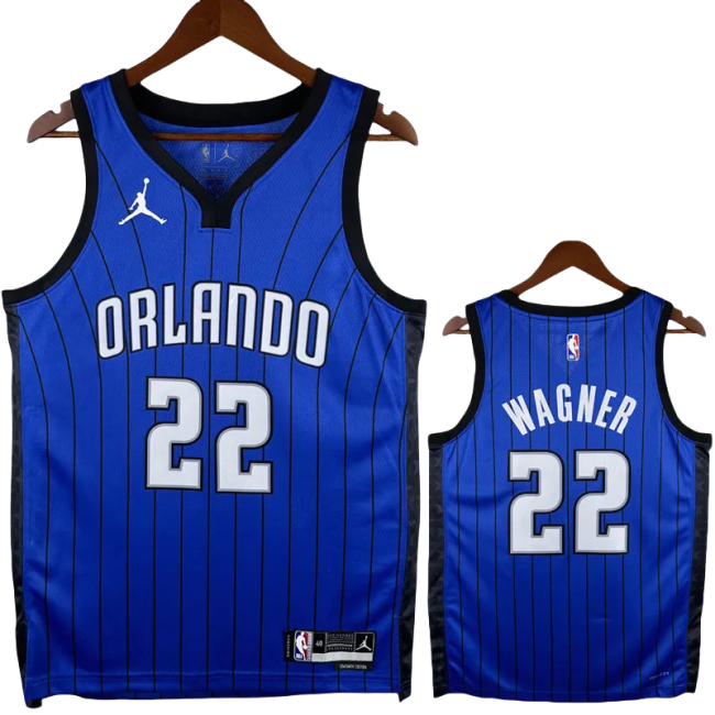 22-23 Magic WAGHER #22 Royal blue Top Quality Hot Pressing NBA Jersey (Trapeze Edition)