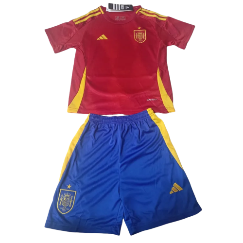 24-25 Spain Home Kids Soccer Jersey