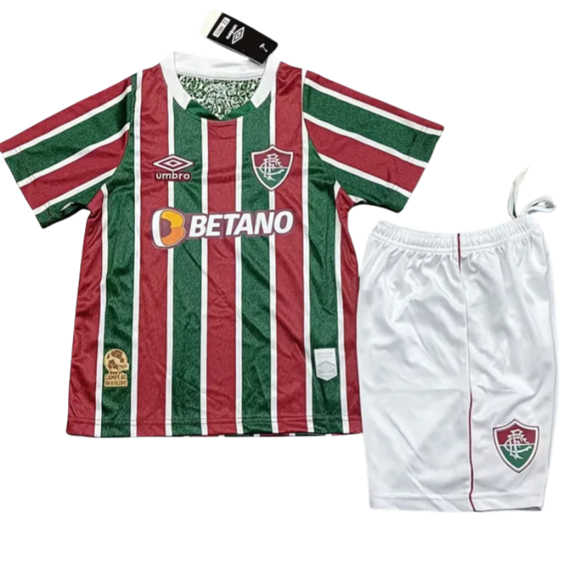 24-25 Fluminense Home Kids Soccer Jersey