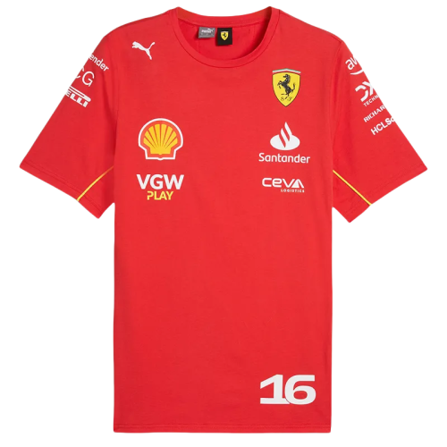 2024 F1 Ferrari #16 Red Racing Suit