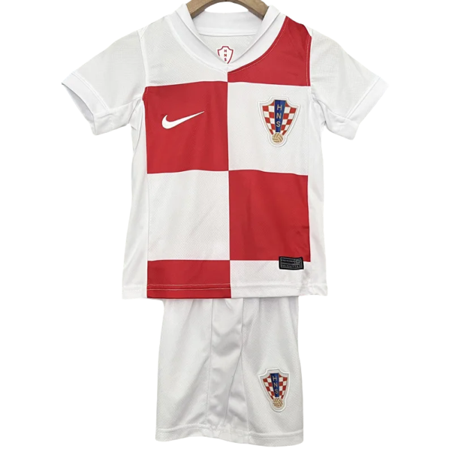24-25 Croatia Home Kids Soccer Jersey