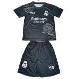 23-24  Real Madrid Y-3 Black Kids Soccer Jersey
