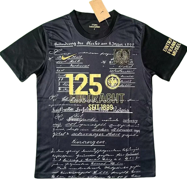 2024 Frankfurt Black 125th Anniversary Edition Fans Soccer Jersey