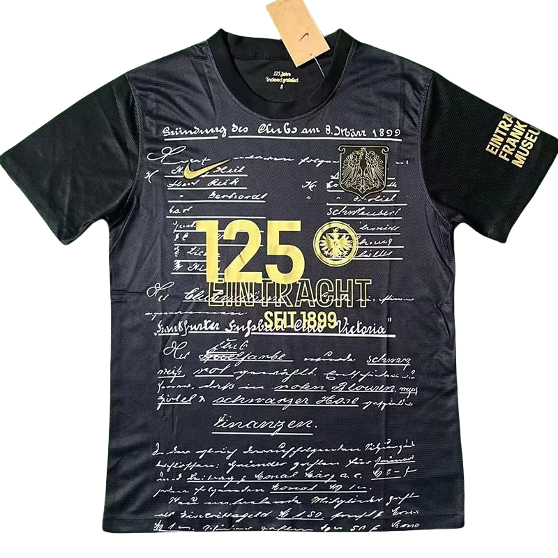 2024 Frankfurt Black 125th Anniversary Edition Fans Soccer Jersey