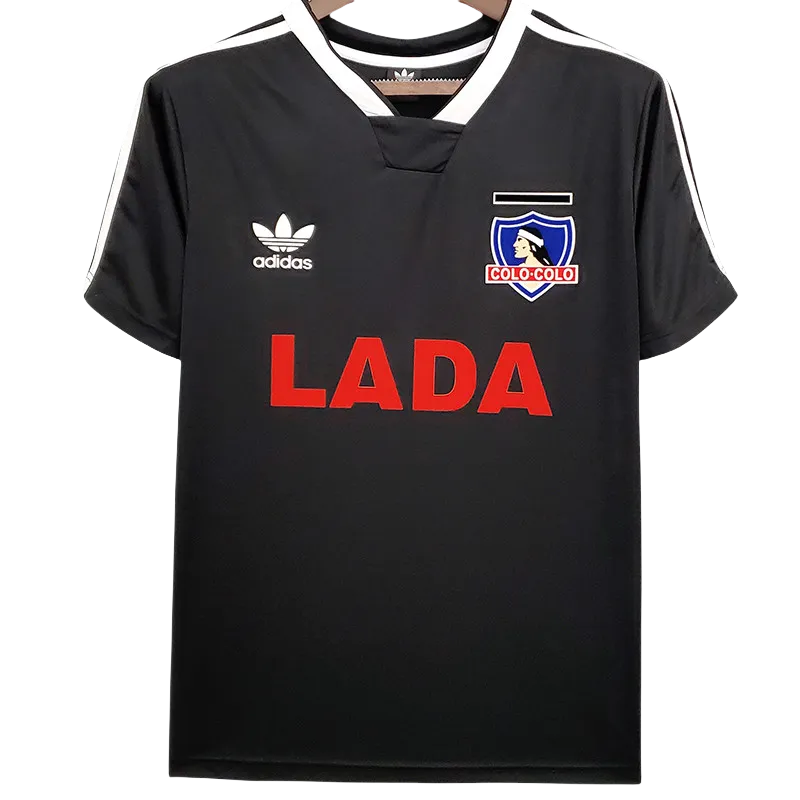 1991 Colo-Colo Away Black Retro Soccer Jersey