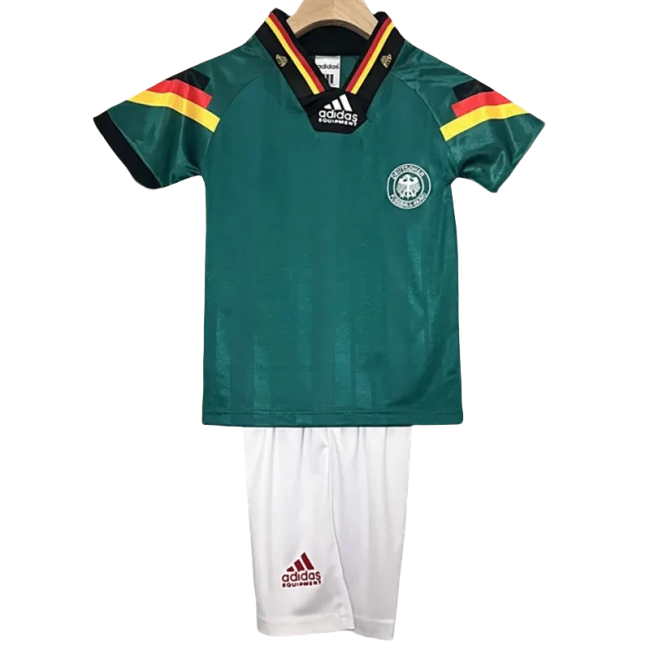 1992 Germany Away Kids Retro Soccer Jersey